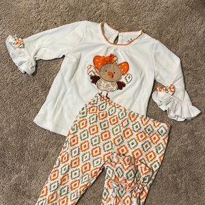 Toddler thanksgiving matching set